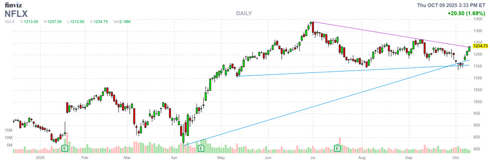 NFLX Stock Chart