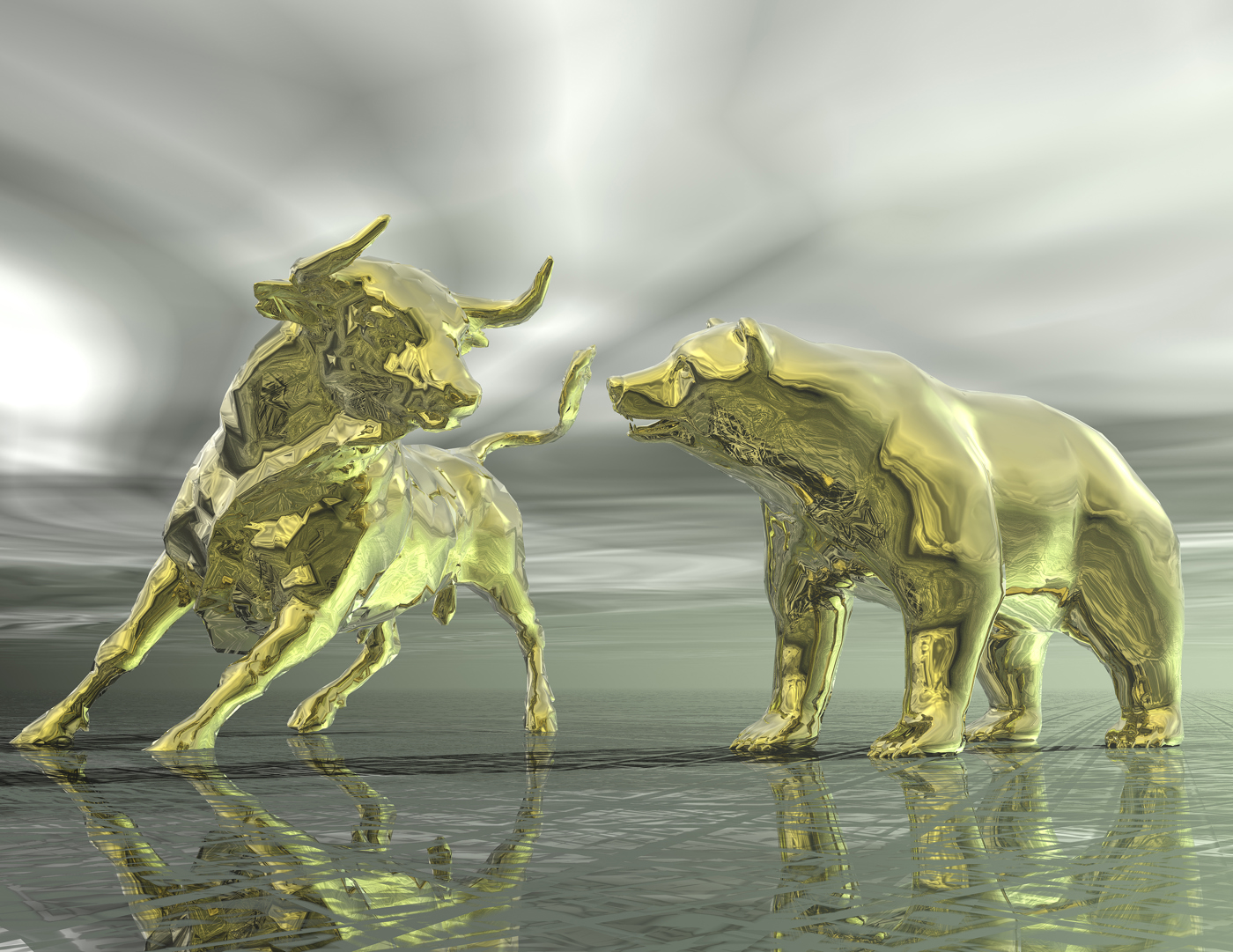 bull and bear, bullish, bearish, stock market sentiment