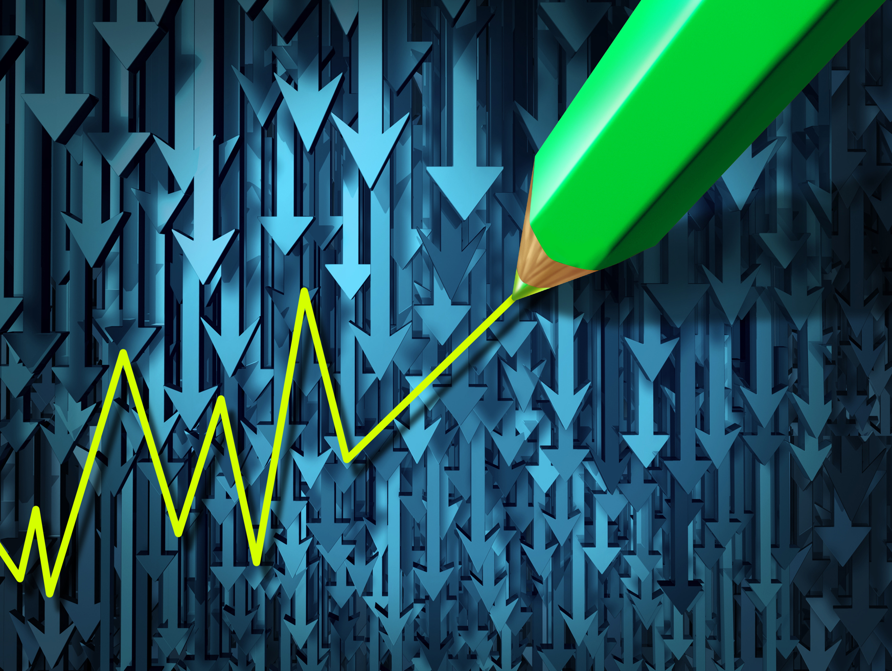 Betting against trend, bucking the trend, going against the grain